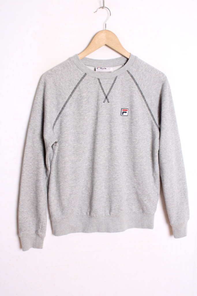 Sudadera Fila Vintage Gris Jaspeado S