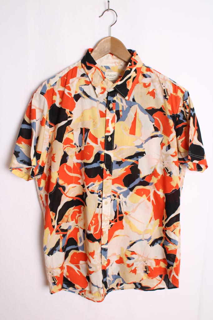 camisa chico vintage estampada
