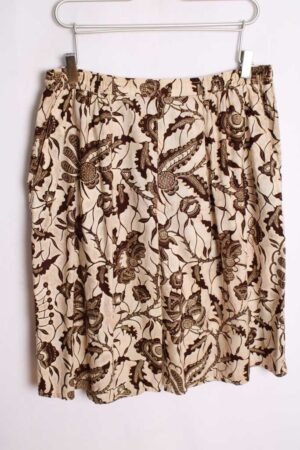 Bermudas Vintage Print Flores Marrones "XL/2XL"