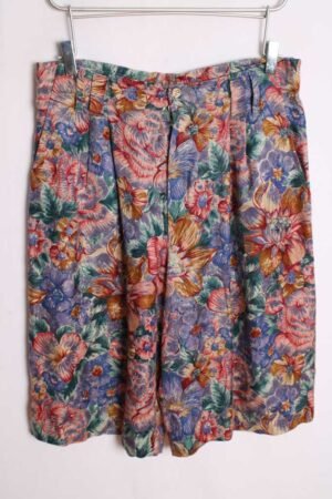 Bermudas Print Flores Vintage Azules "L"