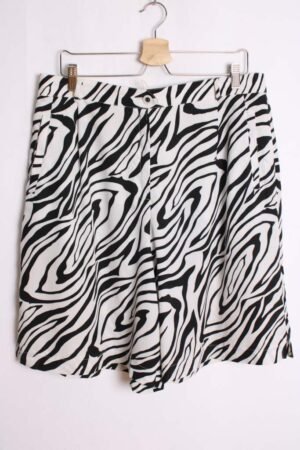 Bermuda Vintage Estampado Cebra "2XL"
