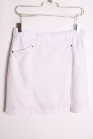 Falda Pantalón Mini Vintage Blanca "L"