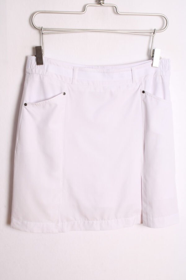 Falda Pantalón Mini Vintage Blanca "L"