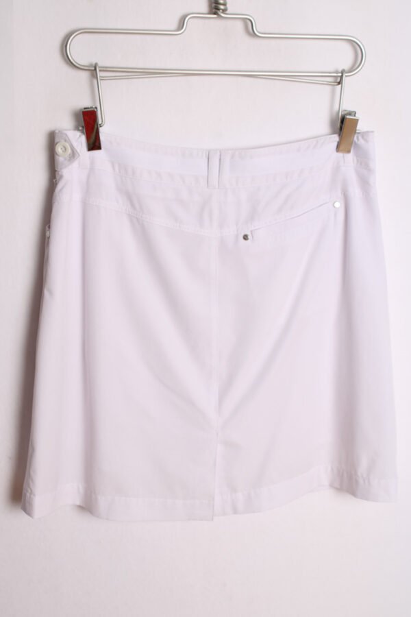 Falda Pantalón Mini Vintage Blanca "L"