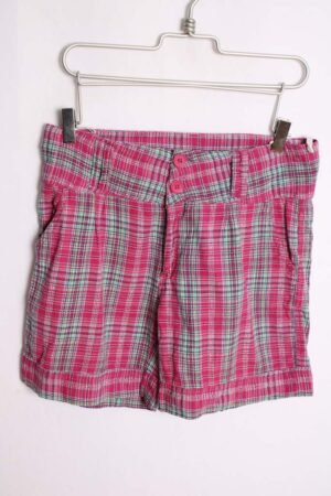Bermuda Vintage Cuadros Rosas "L"