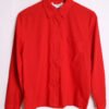 Camisa Vintage Manga Larga Roja "M"
