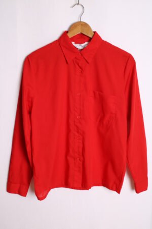 Camisa Vintage Manga Larga Roja "M"