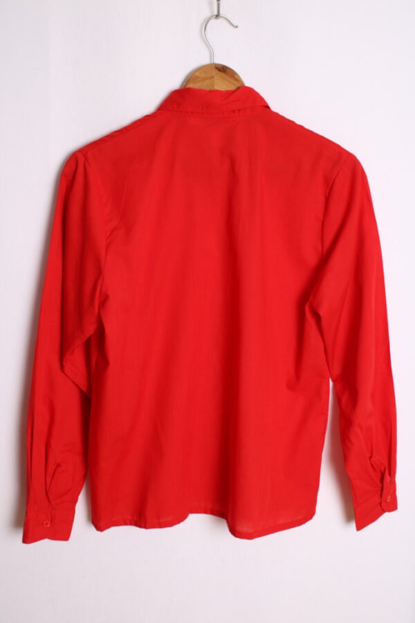 Camisa Vintage Manga Larga Roja "M"