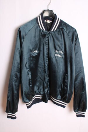 bomber-vintage-satinada-verano-32.jpg Bomber Satinada Vintage Azul Petróleo "2XL"