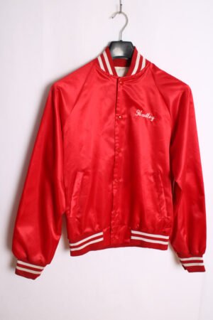 bomber-vintage-satinada-verano-34.jpg Bomber Satinada Vintage Roja Cheerleader "S"