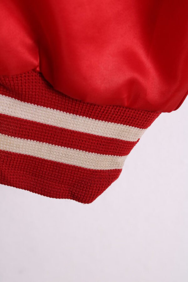 Bomber Satinada Vintage Roja Cheerleader "S"