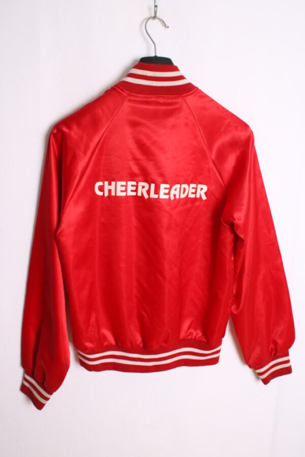 Bomber Satinada Vintage Roja Cheerleader "S"