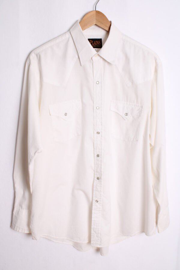Camisa Western Vintage Blanca "L"