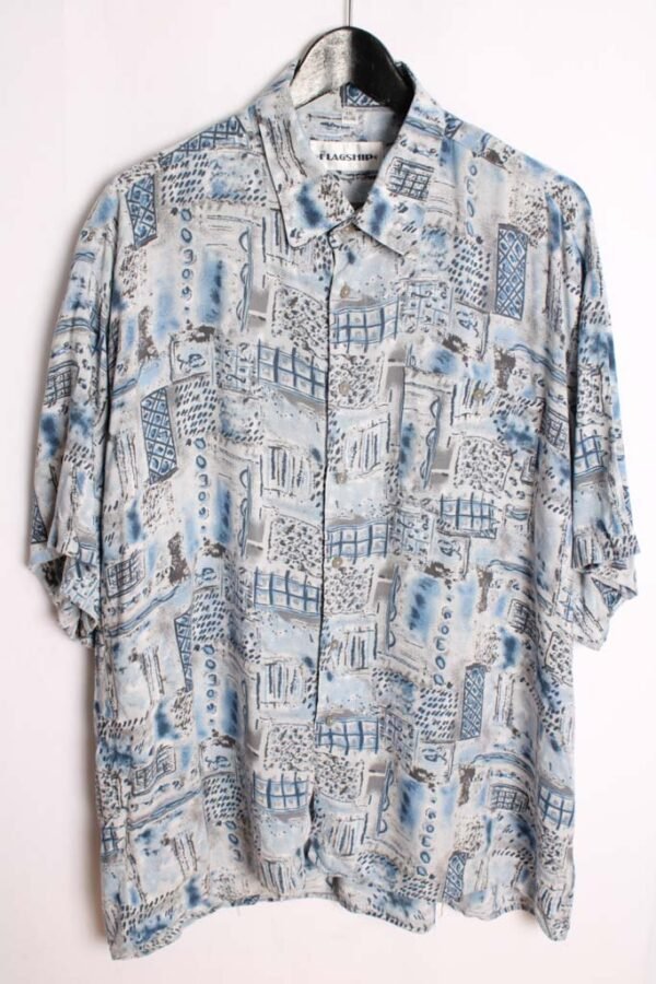 Camisa Crazy Vintage Tonos Grises "2XL"