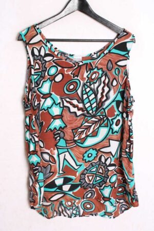 Camiseta Vintage Estampado Hojas "L" chica