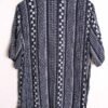 Camisa Efecto Doble Vintage Azul con Flores "L"
