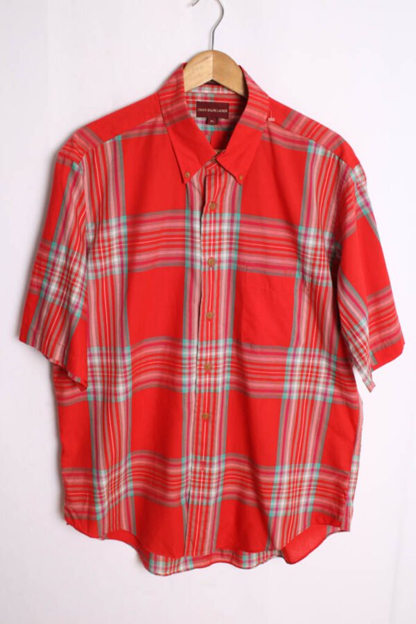 Camisa Chaps by Ralph Lauren Vintage Roja "L/XL"