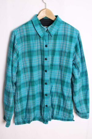 camisa-forrada-vintage_-54.jpg Sobrecamisa Vintage Cuadros Turquesa "M"
