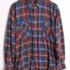 Sobrecamisa Franela Vintage Cuadros Grises "L"
