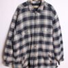 Sobrecamisa Vintage Franela Azul Cuadros "3XL"