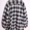 Sobrecamisa Vintage Franela Azul Cuadros "3XL"