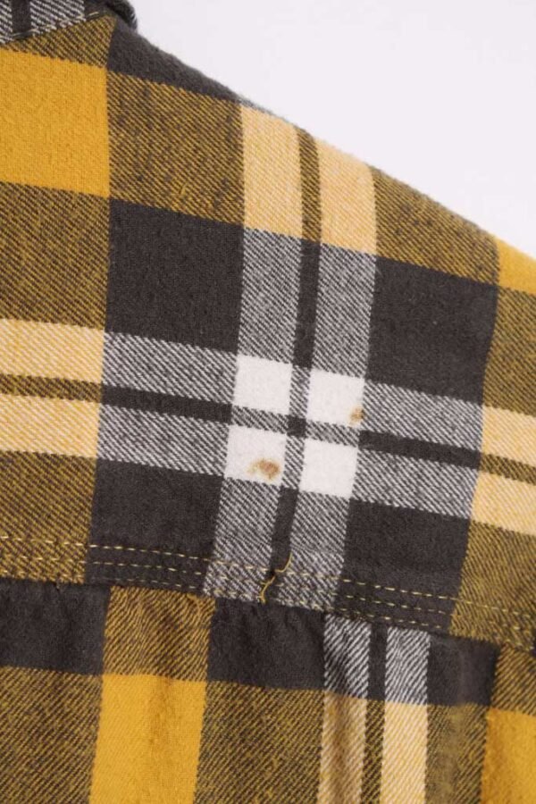 Camisa Franela Vintage Amarilla y Gris "XL"