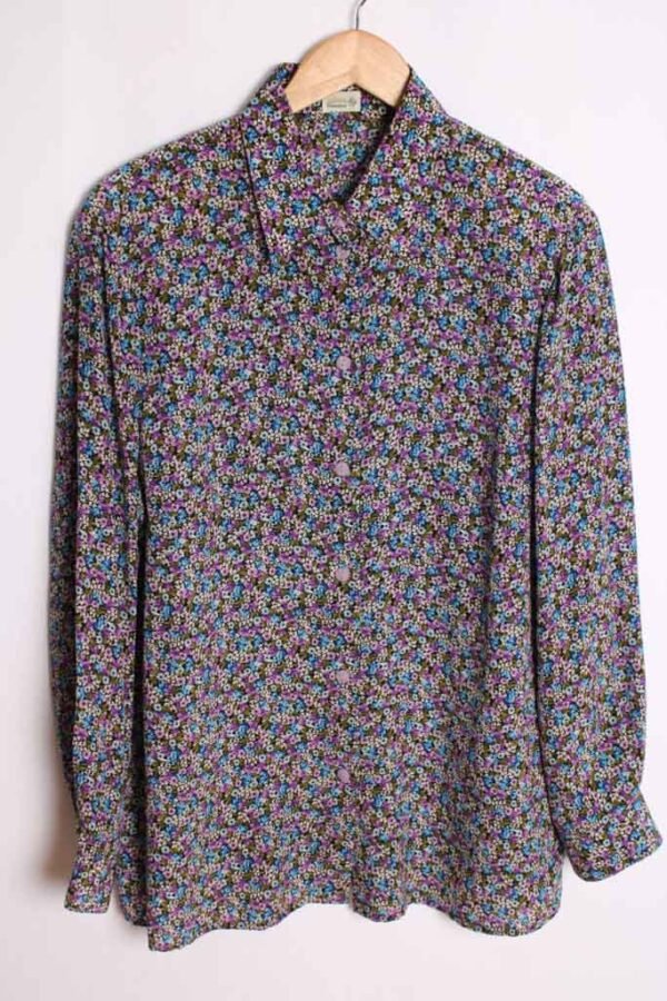 camisa-mujer-vintage_-34.jpg Camisa Vintage Estampado Flores Seda "L"