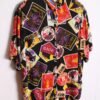 camisa print sport vintage usa-37 Camisa Vintage Negra Posavasos y Postales "L"