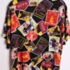 camisa print sport vintage usa-38 Camisa Vintage Negra Posavasos y Postales "L"