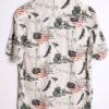 Camisa Blanca Vintage Estampado USA "S"