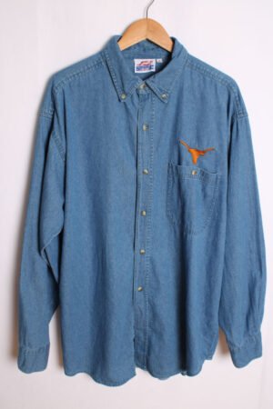 Camisa Denim Vintage Texas Longhorns "XL"