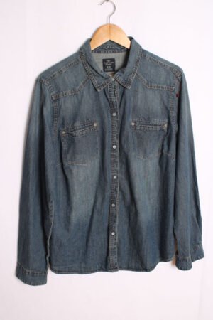 Camisa Denim Azul Medio Vintage "L"