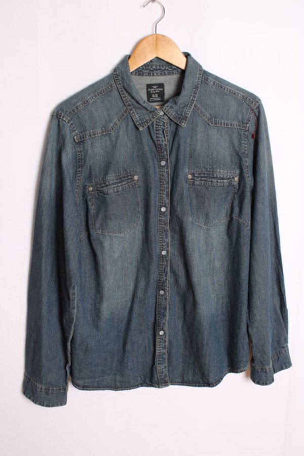 camisa-vaquera-vintage_-28.jpg Camisa Denim Azul Medio Vintage "L"