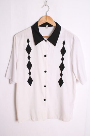 camisa-vintage-80s-mujer-51.jpg Blanca Blanca Print Bordado Vintage "L"
