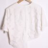 Blusa Blanca Asimétrica Vintage con Lino "L"