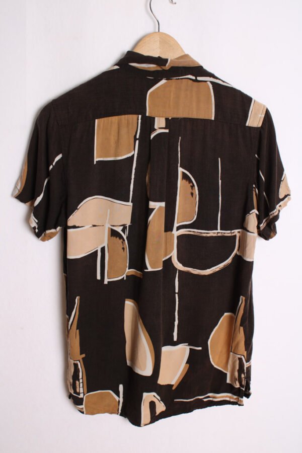 Camisa Vintage Tonos Ocres y Marrones "S"