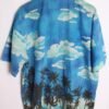 Camisa Vintage Hawaiana Nubes Azul "XL"