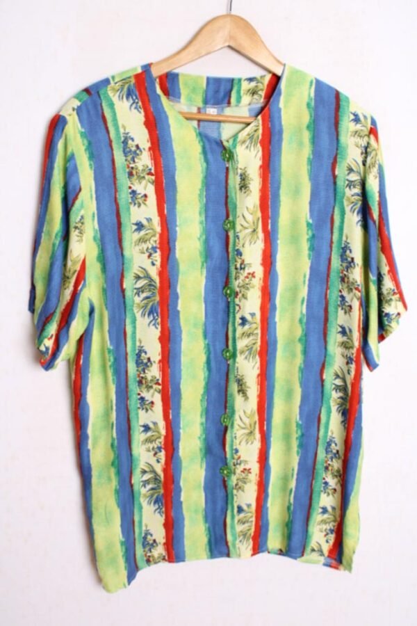 Blusa Print Vintage en Colores Block "XL"