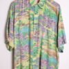 Camisa Crazy Print Style Vintage Tonos Flúor "XL"