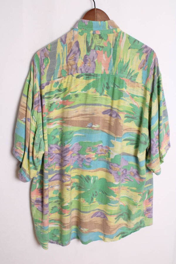 Camisa Crazy Print Style Vintage Tonos Flúor "XL"