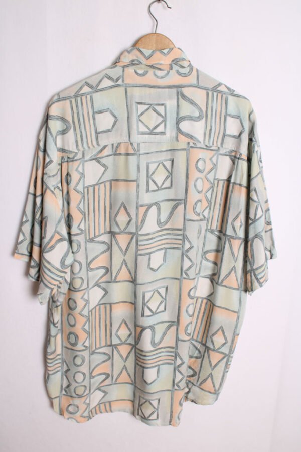 Camisa  Vintage Print Geométrico Pastel "XL"