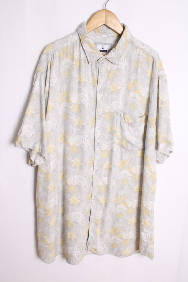 Camisa Print Hawaiano Vintage Gris CAPTAIN "L"