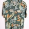 camisa vintage hombre print-78 Camisa Hawaiana Vintage Verde "XS"