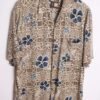 Camisa Hawaiana Vintage Marrón Caqui  "L"