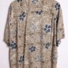Camisa Hawaiana Vintage Marrón Caqui  "L"