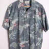 Camisa Hawaiana Vintage Azul Mate "L"