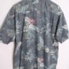 Camisa Hawaiana Vintage Azul Mate "L"