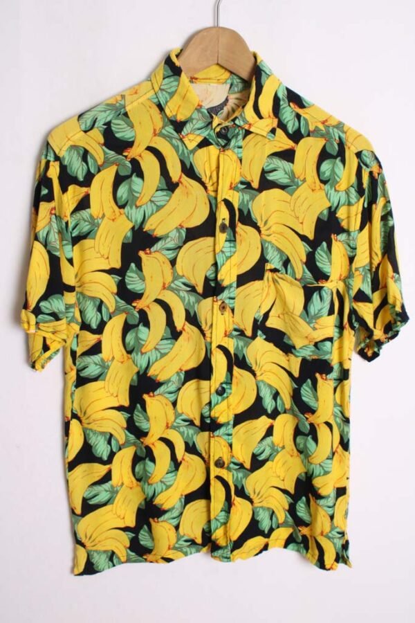 Camisa Print Plátanos Vintage Azul "XS"