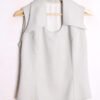 camisa-vintage-mujer-59.jpg Top Vintage Brillos Plateado con Cuello Pico "S"