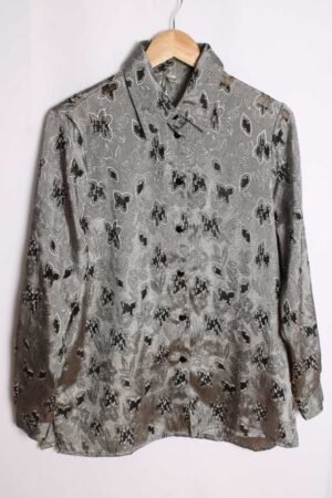 Blusa Gris y Negra Vintage "L"